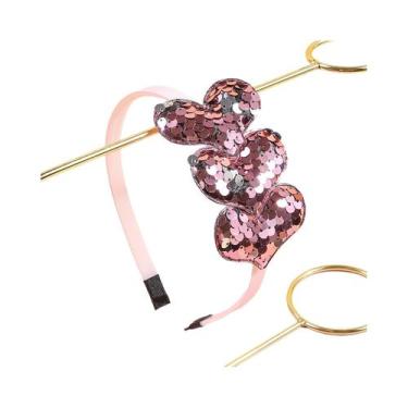 Imagem de Tiaras De Coração Com Lantejoulas Para Mulheres E Crianças, Acessórios