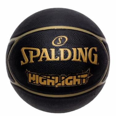 Imagem de Bola de Basquete Spalding Highlight, Preto