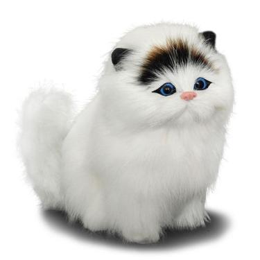 Imagem de Simulação de boneca de pelúcia Squeaking Cat Kitten de 15 cm para cria