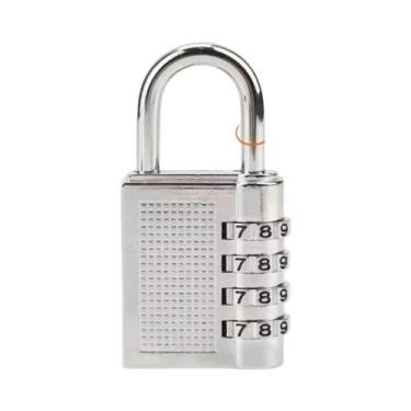 Imagem de Cadeado De Metal À Prova d'Água Com Código De 4 Dígitos Para Malas, Ba