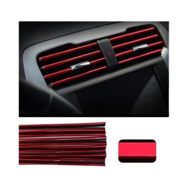 Imagem de Tiras Decorativas Cromadas Coloridas Para Grelhas De Ventilação De Car
