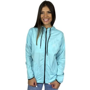 Imagem de Jaqueta Corta Vento Light Feminino Azul Claro WSS Flower - WSS BRASIL,