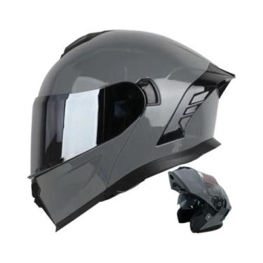 Imagem de Capacete Modular Unissex Com Lentes Duplas Para Motocicleta, Lentes Au