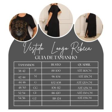 Imagem de Vestido Longo Coração - DELUTHI, P, Preto