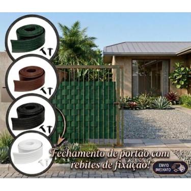 Imagem de Fechamento De Portão 50m x 10cm Rebite Grampo Fixação Diversas Cores -