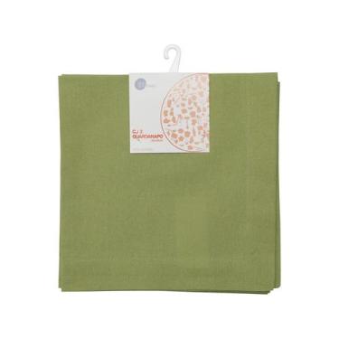 Imagem de Guardanapo Verde Ponto Ajour Algodão Luxo 40x40cm Wolff