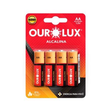 Imagem de PILHA ALCALINA AA Pequena Blister c 4 un - OUROLUX