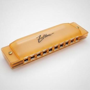 Imagem de Gaita Zellmer Harmonica 20 Vozes Dó(c) Laranja