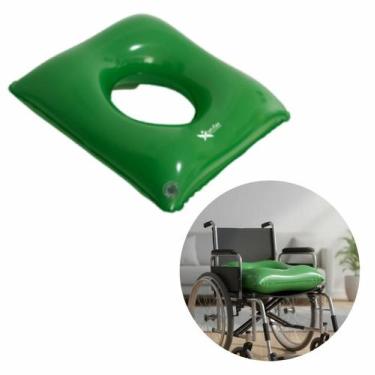 Imagem de Almofada Inflável Quadrada com Orifício ArtFlex Ortopédica Anti Escara