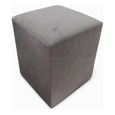 Imagem de Puff Puf Decorativo Em Suede Promoção! - LSN MIX, Cinza