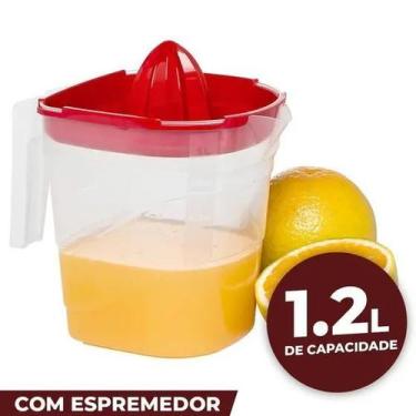 Imagem de Jarra de Suco de Plástico C/ Espremedor 1.2Litros - Jaguar