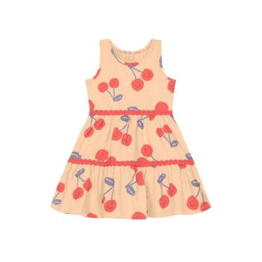 Imagem de Vestido infantil menina de cerejas Brandili
