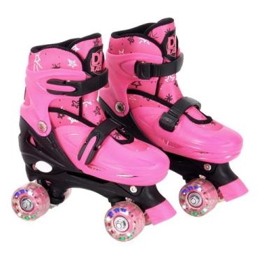 Imagem de Patins Roller Ajustável com luz e Acessórios - DM Toys