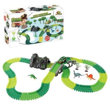 Imagem de Autorama Auto Pista Dinossauro Radical 252 peças - Art Brink