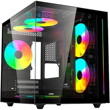 Imagem de Gabinete Gamer Aquarius C3Tech MT-G810 Sem Fans Preto, MT-G810