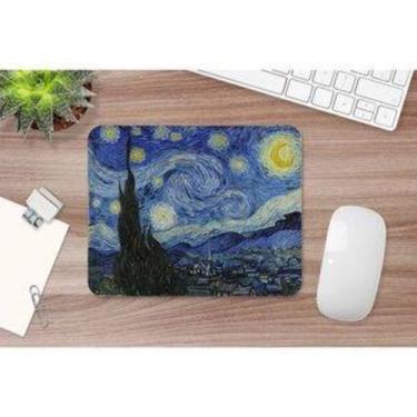 Imagem de Mouse pad L23cm x C18cm, noite estrelada, Prova d' água, não desbota e