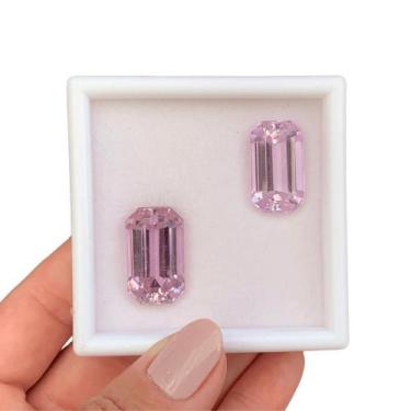 Imagem de Kunzita Baguete Par 49,72ct - SP GEMAS