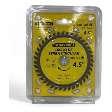 Imagem de Kit 4 Disco Lamina Serra circular Madeira 115 X22 Mm 40 Dentes marcena