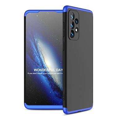 Imagem de Capa Capinha 360 Para Samsung Galaxy A33 5g Case Fosca Anti Impacto (Preto com azul)
