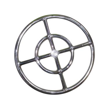 Imagem de Meter Star 1 conjunto de anel redondo para queimador de fogo de 30,5 cm, aço inoxidável série 304, BTU 92.000 Max, queimador de anel de fogo de propano, queimador redondo de fogueira