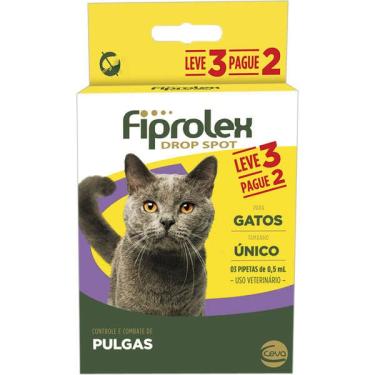 Imagem de Antipulgas Ceva Fiprolex Drop Spot para Gatos de 0,5 mL - Leve 3 Pague 2