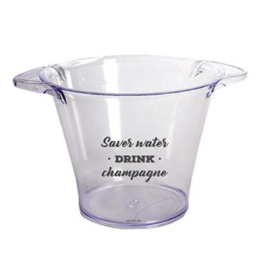 Imagem de Balde de Gelo Personalizado Save Water Drink Champagne
