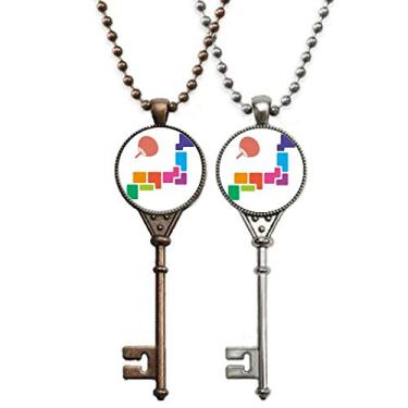 Imagem de OFFbb-USA Pufan Japan Tokyo Games Show Key Colar Pingente Joias Decoração de Casal