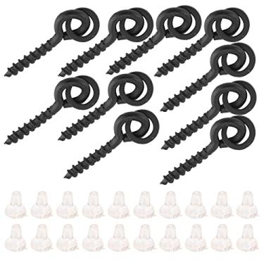 Imagem de Parafusos de isca com batentes de anel de carpa, parafusos de isca leves e compactos com anéis ovais batentes de anel de carpa para exterior(Branco)