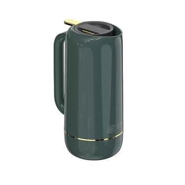 Imagem de Garrafa térmica de 1,6 l de grande capacidade para uso doméstico multifuncional de vidro térmico interno pote de café térmico a vácuo (cor: verde)