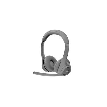 Imagem de Headset Sem Fio Logitech Zone 300 Com Microfone com Cancelamento de Ruído, Conexão Bluetooth, Bateria Recarregável via USB-C, Grafite- 981-001406