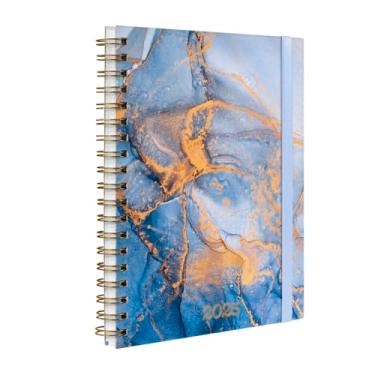 Imagem de Agenda Planner Semanal 2025 Plus Mármore Azul Claro