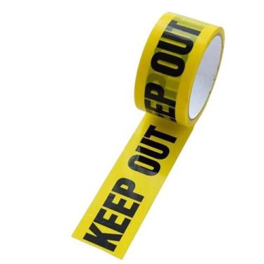 Imagem de Fita 25m do keep out policial decoração halloween adesiva - GENCHIN