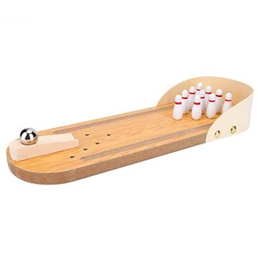 Imagem de Conjunto de Mini Jogos de Boliche, Brinquedo Divertido, Madeira, Metal, Jogo de Mesa, Mini, Jogo de Tabuleiro, Jogo de Dedo, Jogo de Boliche, Brinquedo Infantil, a Partir de 6