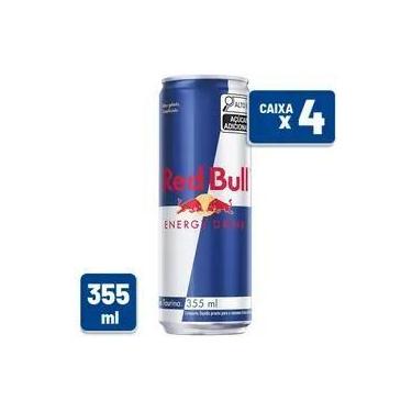 Imagem de Energético Red Bull Lata 355ml Caixa c/ 4 un - REDBULL
