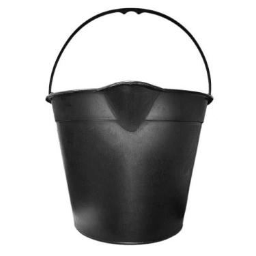 Imagem de Kit Balde de Plástico Preto 12L Graduado TER 293132 - 4 Unidades - ZUM