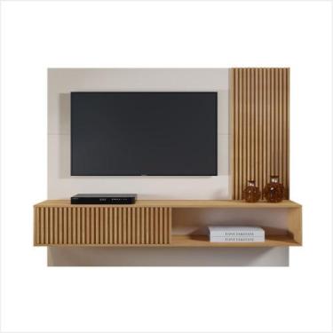 Imagem de Painel Roma Sem Led TV Até 75 Polegadas Mavaular, Naturalle/Off