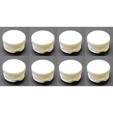 Imagem de JSP Manufacturing Tampa De Extremidade Plugue Plástico Para Tubo Redondo Branco 1", Externo, Inserção Resistente, Deslizamento Cadeira Durável (8)
