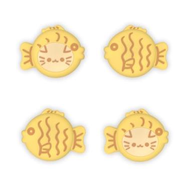 Imagem de playvital Capas Para Joysticks Nintendo Switch, Thumbstick Switch Lite, Analógicas Oled - Taiyaki Kitten