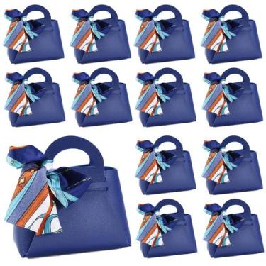 Imagem de Candy Bag LPEIEB Leather Ribbon, pacote com 12 pacotes, presente de ca