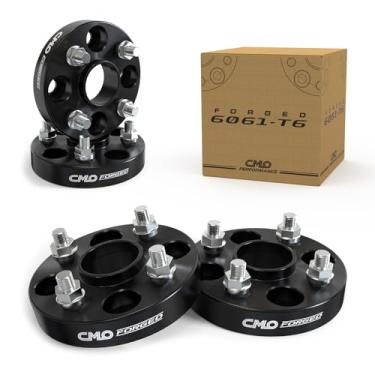 Imagem de Customadeonly Espaçadores de roda 4 x 4,25 para Contour Escort Focus Fusion Mercury Cougar com 4 terminais (4 peças de 2,5 cm de espessura) Preto Hubcentric furo de 63,4 mm M12 x 1,5 pinos 4 x 108 25