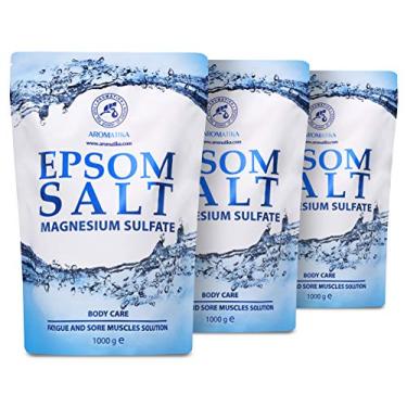Imagem de Epsom Salts Bath 6 lb - 3kg - 3000g - 100% Pure & Natural Epsom Salt - Concentrated Magnesium Sulphate - Soothing & Relieves Sore Muscles - Relaxation & Detoxifying - Body Care - Best Good Sleep