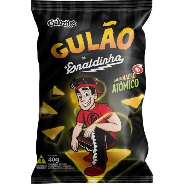 Imagem de Chips Tortilha Gulozitos Gulão do Enaldinho Sabor Nacho Atomico 40g