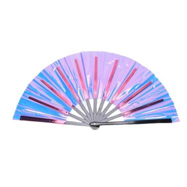 Imagem de Ventilador de mão dobrável estilo chinês, ventilador portátil para dança de linha, carnaval, festa, concerto, casamento