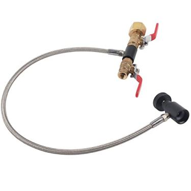 Imagem de Domary Adaptador de Recarga de Cilindro CO2 Com Válvulas Liga/desliga Convenientes para Encher Tanque Refrigerante Aplicável a Países Americanos (24 polegadas comprimento Sem manômetro)