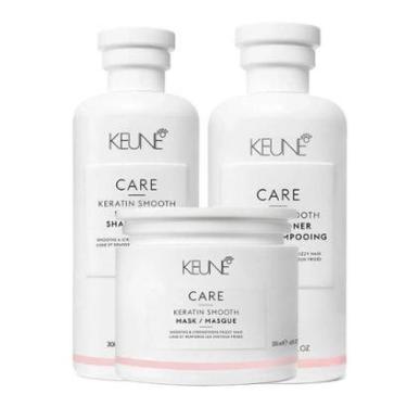 Imagem de Keune Keratin Smooth Kit Shampoo + Condicionador + Máscara Kit-Unissex