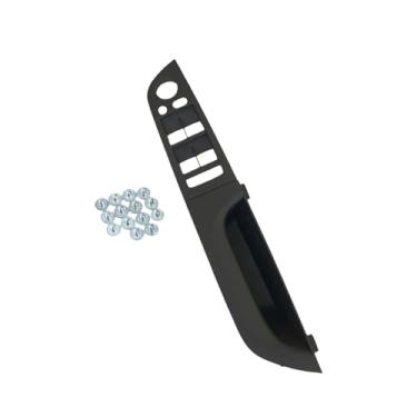 Imagem de RHD interior direito porta do motorista painel de apoio de braço painel interruptor tampa da maçaneta da porta compatível com BMW Série 3 E90 E91 316 318 320 325 328i 2004-2012(Black High-end 37.5)