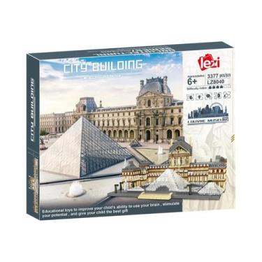 Imagem de Blocos De Montar DIY Do Louvre Para Crianças, 3377 Peças, Brinquedo De