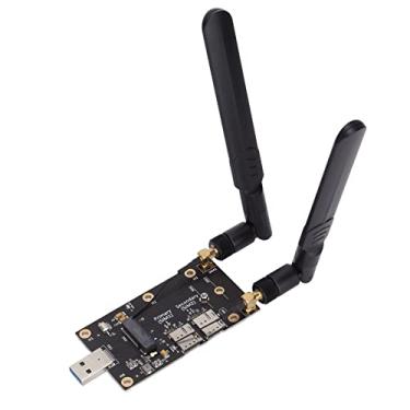 Imagem de Adaptador NGFF M.2 para USB 3.0, Modem LTE com slot para cartão SIM duplo, com parafuso de antena, suporte para conector de cartão SIM duplo, adequado para módulo LTE/4G/5G