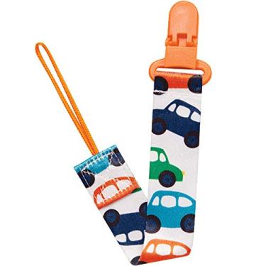 Imagem de Buba Carrinho Prendedor de Chupeta, Azul/Laranja