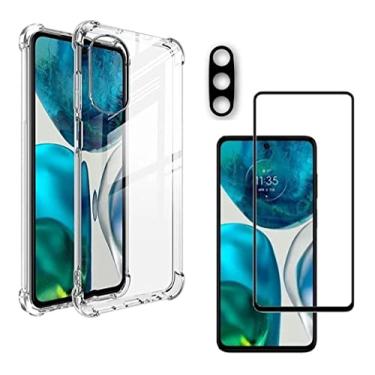 Imagem de Kit Capa Capinha + Película De Vidro Temperado 3d + Película Proteção de Câmera Compatível Com Moto G52 - (Hard Glass Store)